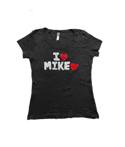 Women's I Love Mike Love Tee (Black)